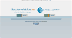 Desktop Screenshot of educazioneallasalute.net